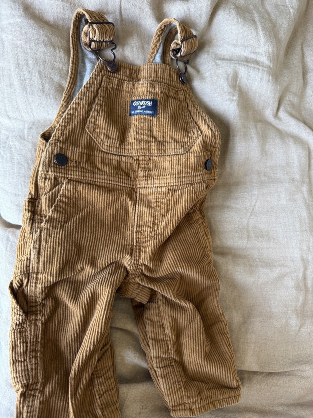 3M OshKosh B'gosh Brown Corduroy Kids Overalls